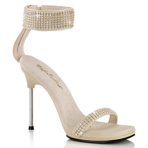 Beige 11,5 cm CHIC-40 fabulicious sandaletten mit stiletto absatz