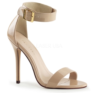 Beige 13 cm AMUSE-10 transvestite shoes