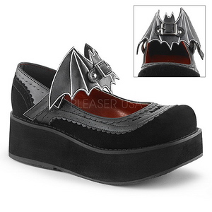 Black 6 cm DEMONIA SPRITE-09 gothic platform shoes