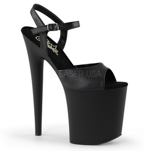 Black Matte 20 cm Pleaser FLAMINGO-809 High Heels Platform