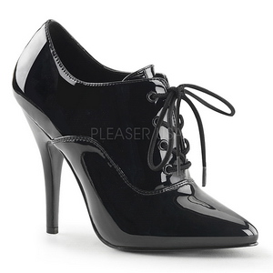 Black Shiny 13 cm SEDUCE-460 Pumps High Heels for Men