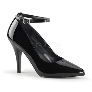 Black Varnished 10 cm VANITY-431 Pumps with low heels