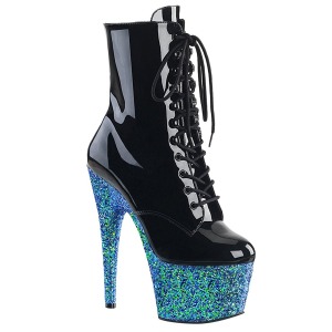 Blau glitter 18 cm Pleaser ADORE-1020LG pole dance stiefeletten