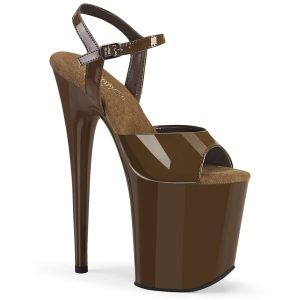 Brown platform 20 cm FLAMINGO-809 pleaser high heels shoes