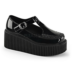 Glnzend CREEPER-214 Plateau Creepers Schuhe Damen