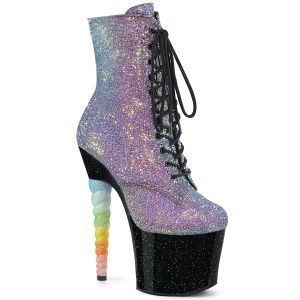 Glitter 18 cm UNICORN-1020G pole dance stiefeletten