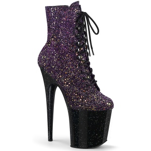 Glitter 20 cm FLAMINGO-1020OMBG Exotic pole dance ankle boots