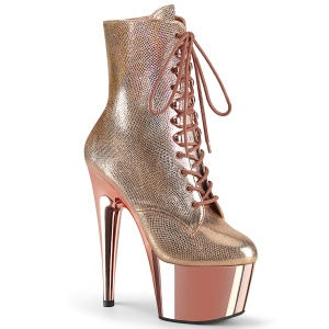 Gold Metallic 18 cm ADORE-1020 exotic pole dance stiefeletten