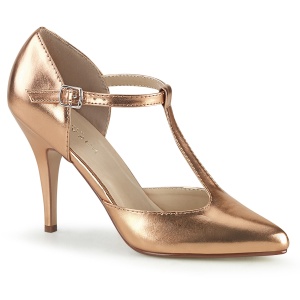 Gold Rose 10 cm VANITY-415 t-strap pumps high heels