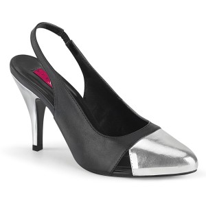 Kunstleder 10 cm DREAM-405 slingback pumps für männer