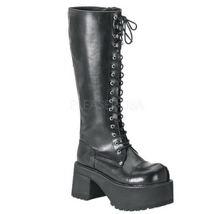 Kunstleder 9,5 cm RANGER-302 Plateau Gothic Stiefel Herren