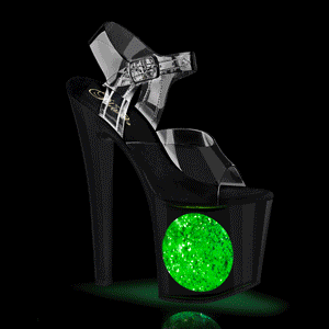LED licht plateau 19 cm CIRCLE-708LT exotic pole dance high heels