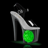 LED licht plateau 19 cm CIRCLE-708LT2 exotic pole dance high heels