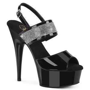 Lackleder 15 cm DELIGHT-639 platform high heels schuhe