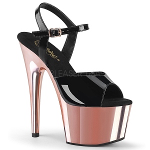 Lackleder 18 cm ADORE-709 Rosa Plateau High Heel Schuhe