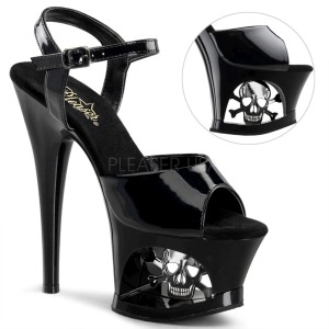 Lackleder 18 cm MOON-709SK High Heels Plateauschuhe
