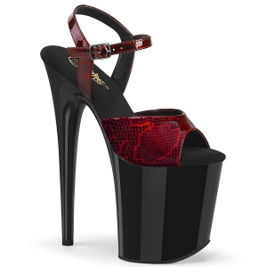 Lackleder 20 cm FLAMINGO-809SP pleaser high heels mit plateau
