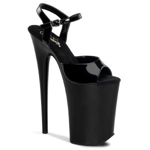 Lackleder 23 cm INFINITY-909 pleaser heels - extreme plateau high heels