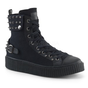 Leinenstoff 4 cm SNEEKER-266 Herren sneakers creepers schuhe