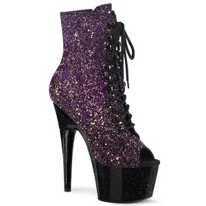 Lila glitter 18 cm ADORE-1021OMBG pole dance stiefeletten