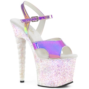 Opal 18 cm UNICORN-711LG glitter high heels schuhe