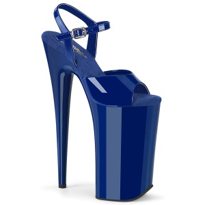 Patent 25,5 cm BEYOND-009 Blue extrem platform high heels shoes