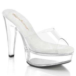 Perspex 13 cm MARTINI-501 transparent high heels mules