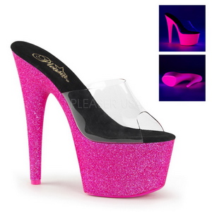 Pink 18 cm ADORE-701UVG neon plateau pantoletten damen