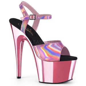 Pink 18 cm ADORE-709HGCH Hologramm plateau high heels