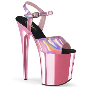 Pink 20 cm FLAMINGO-809HG pleaser high heels mit plateau