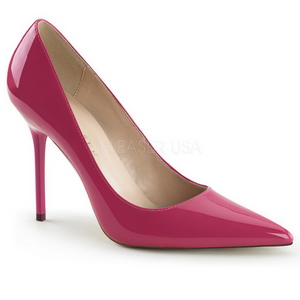 Pink Lack 10 cm CLASSIQUE-20 spitze pumps mit stiletto absatz