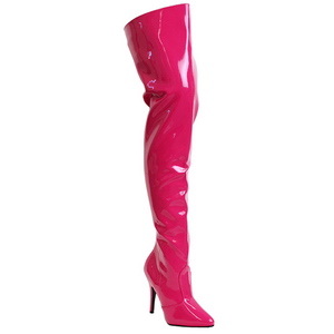 Pink Shiny 13 cm SEDUCE-3010 Thigh High Boots for Men
