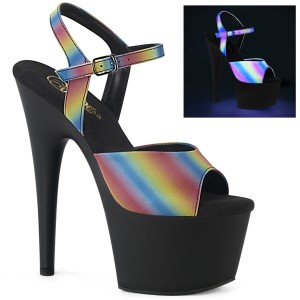 Plateau regenbogen 18 cm ADORE-709REFL-02 pole dance high heels