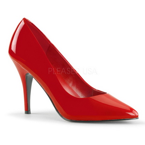 Red Shiny 10 cm VANITY-420 Pumps High Heels for Men