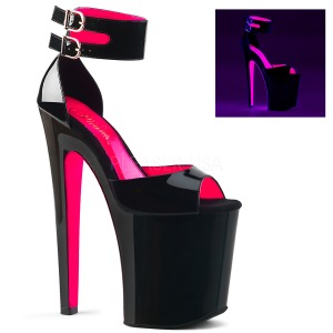 Rosa 20 cm XTREME-875TT Neon plateau high heels