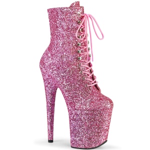 Rose glitter 20 cm FLAMINGO-1020GWR Exotic pole dance ankle boots