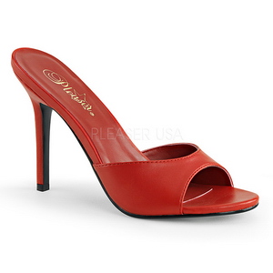 Rot 10 cm CLASSIQUE-01 damen pantoletten schuhe