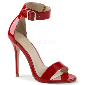 Rot 13 cm AMUSE-10 high heels für männer