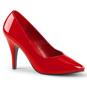 Rot Lack 10 cm DREAM-420 High Heels Pumps für Männer