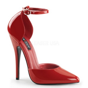 Rot Lack 15 cm DOMINA-402 pumps mit niedrigem absatz