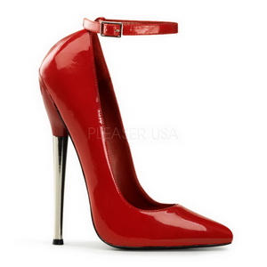 Rot Lack 16 cm DAGGER-12 Fetish Damen Pumps Schuhe