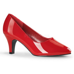 Rot Lack 8 cm DIVINE-420W Herren High Heel Pumps