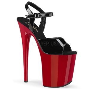 Rot plateau 20 cm FLAMINGO-809 pleaser high heels