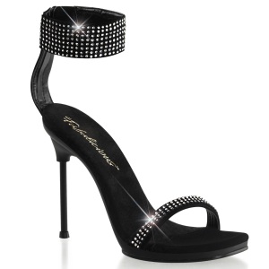 Schwarz 11,5 cm CHIC-40 fabulicious sandaletten mit stiletto absatz