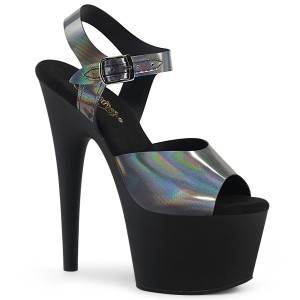 Schwarz 18 cm ADORE-708N-DT Hologramm plateau high heels