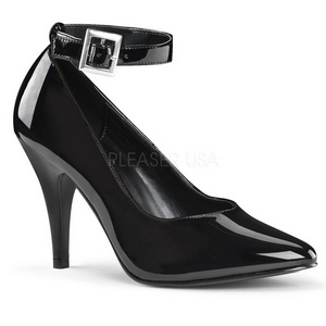 Schwarz Lack 10,5 cm DREAM-431 pumps mit niedrigem absatz