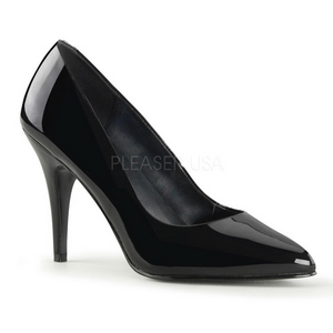 Schwarz Lack 10 cm VANITY-420 klassische spitze pumps high heels