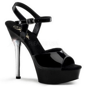 Schwarz Lack 14 cm ALLURE-609 High Heels Stilettos