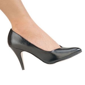 Schwarz Matt 10 cm DREAM-420 High Heels Pumps für Männer