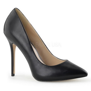 Schwarz Matt 13 cm AMUSE-20 spitze pumps mit stiletto absatz